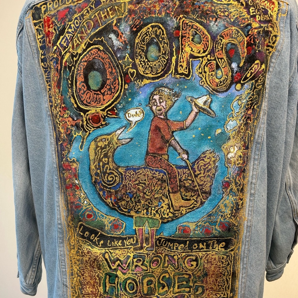 Denim Acrylic painted Jackets